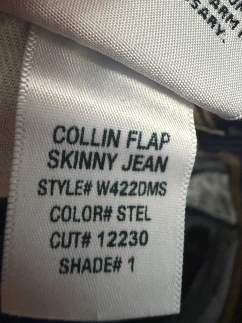 Hudson Collin Flap Skinny Jeans Dark Blue